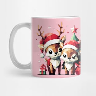 Christmas Santa Claus reindeer Mug